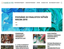 Tablet Screenshot of nadaciavub.sk